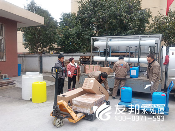 登封腐竹厂5吨纯净水设备用于食品行业！